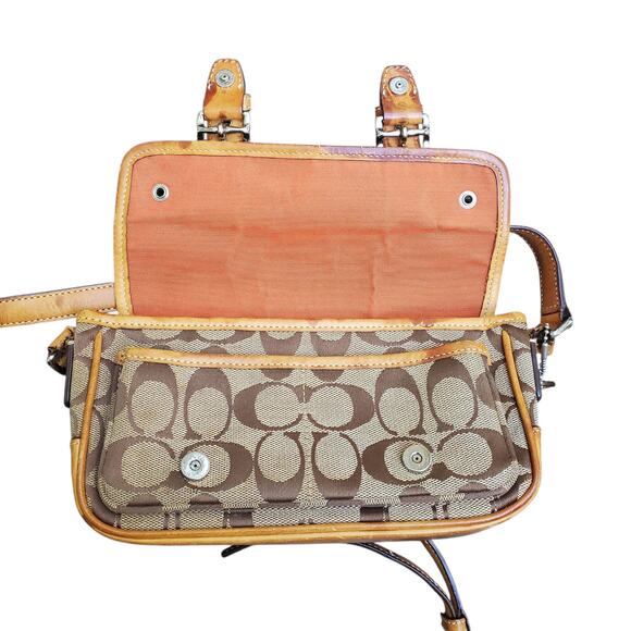 Y2k Coach 6844 Signature Mini Satchel Leather Crossbody Purse - Picture 3 of 8